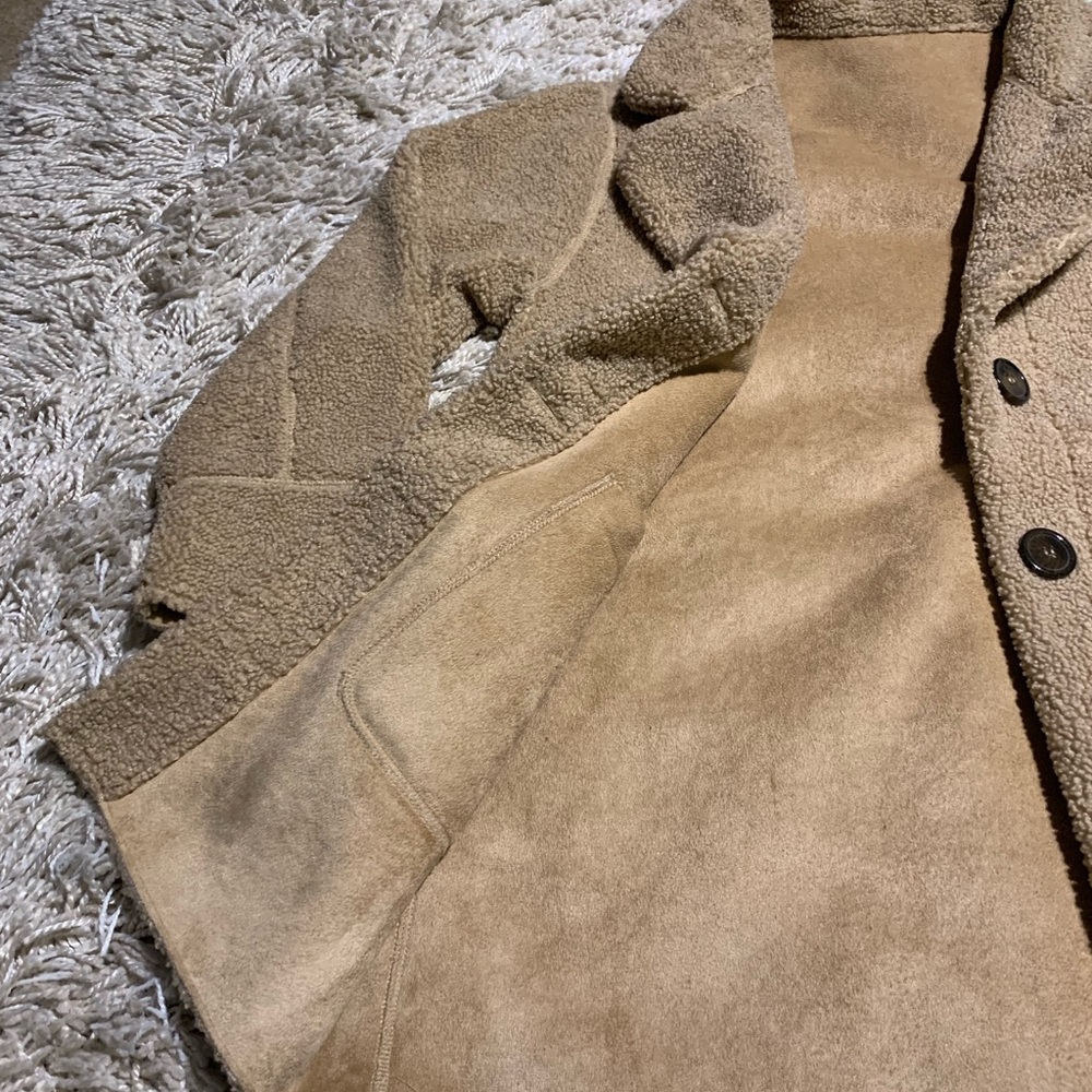 Zara Reversible Suede/Teddy Coat - Picture 7 of 7